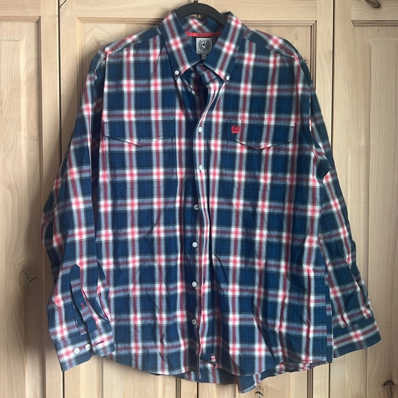 Cinch button up Mens LS shirt SZ Med - Picture 2 of 5